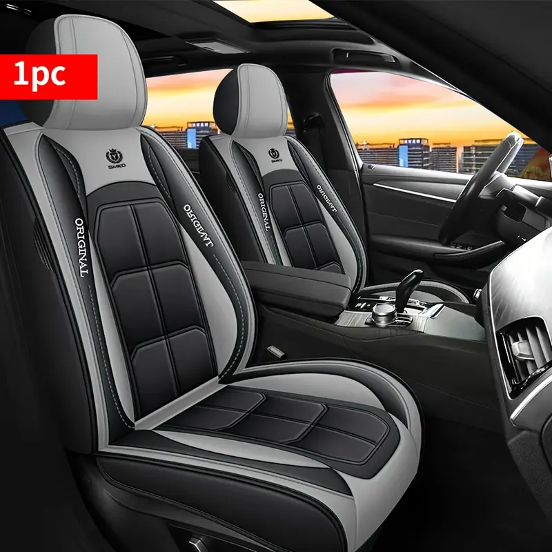 1pc 2pcs luxury pu leather car seat covers   protection pad for sedans suvs pickup trucks durable comfortable stylish red   fit vehicle accessory pickup truck accessory   accessory durable seat cover Product details 7
