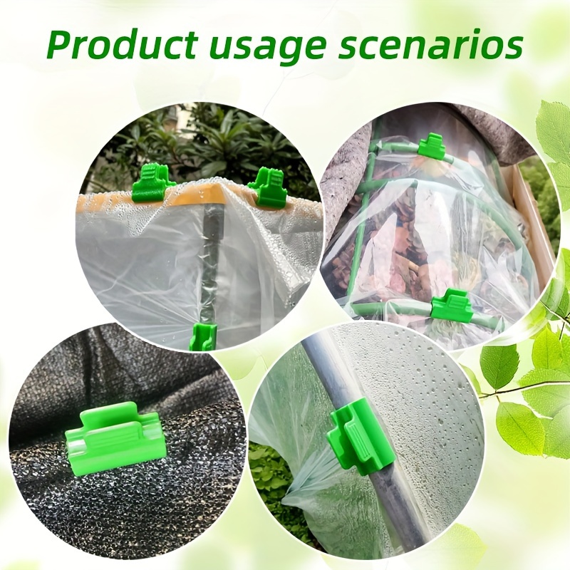 20 Pezzi Connettori Per Serra In ABS | Per Tubi Da 19mm | Clip Per Pellicola E Rete Ombreggiante - Foto 11