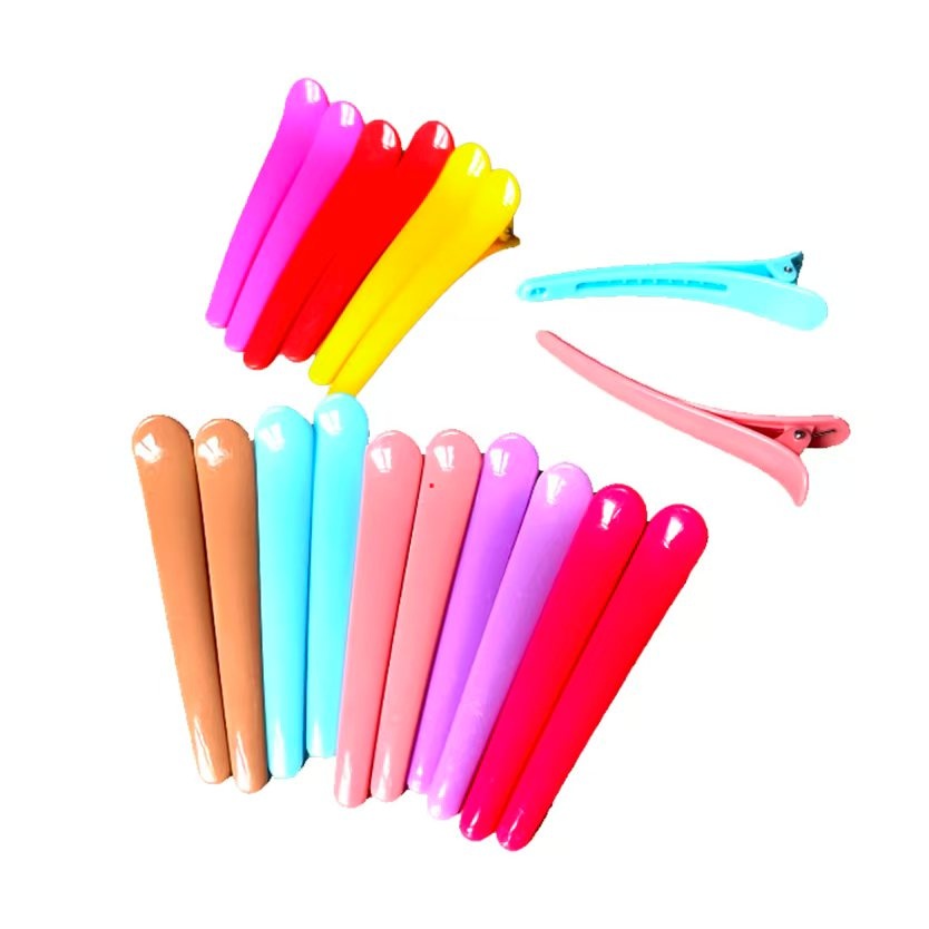 12 Random Color Alligator Clip Candy Color Hair Clip Duck Beak Clip Clip Edge Clip Colorful Bangs Clip Women