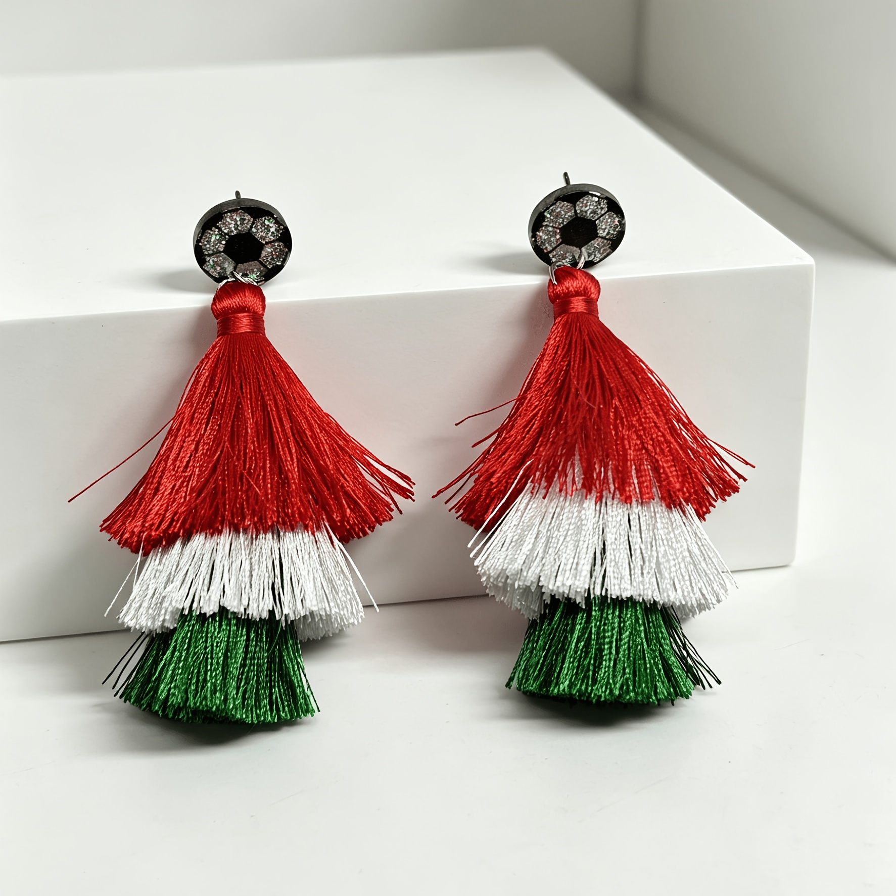 TEMU 2pcs Simple And Elegant 2026 Fashion Long Tassel Women's Earrings, Creative Accessories, Cheerleading And Ear Jewelry