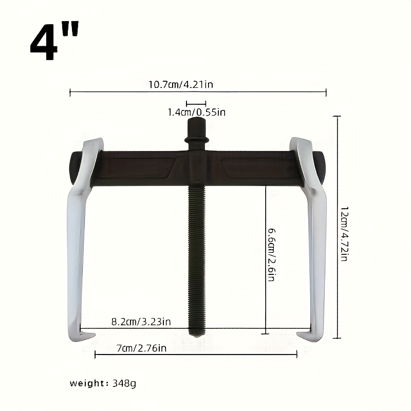 TEMU 1pc Two-jaw Bearing Puller, Mechanical Bearing Removal And Installation Tool, High Hardness And Good Toughness, Bearing Extractor, Two-jaw
