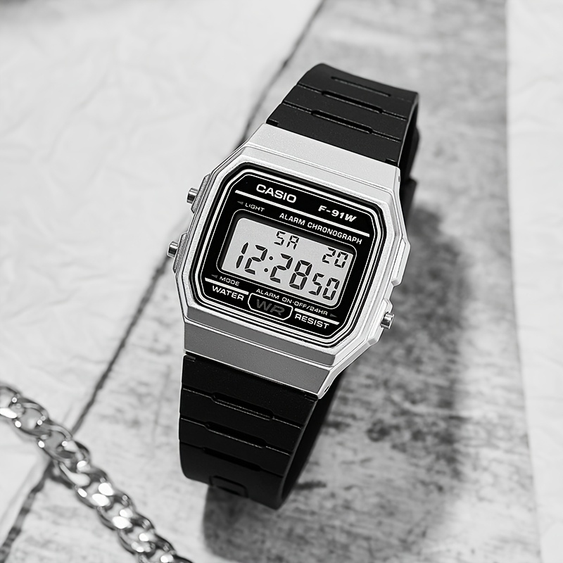 Casio Vintage Student Digital Watch for Teen Boys - F-91WM-7A
