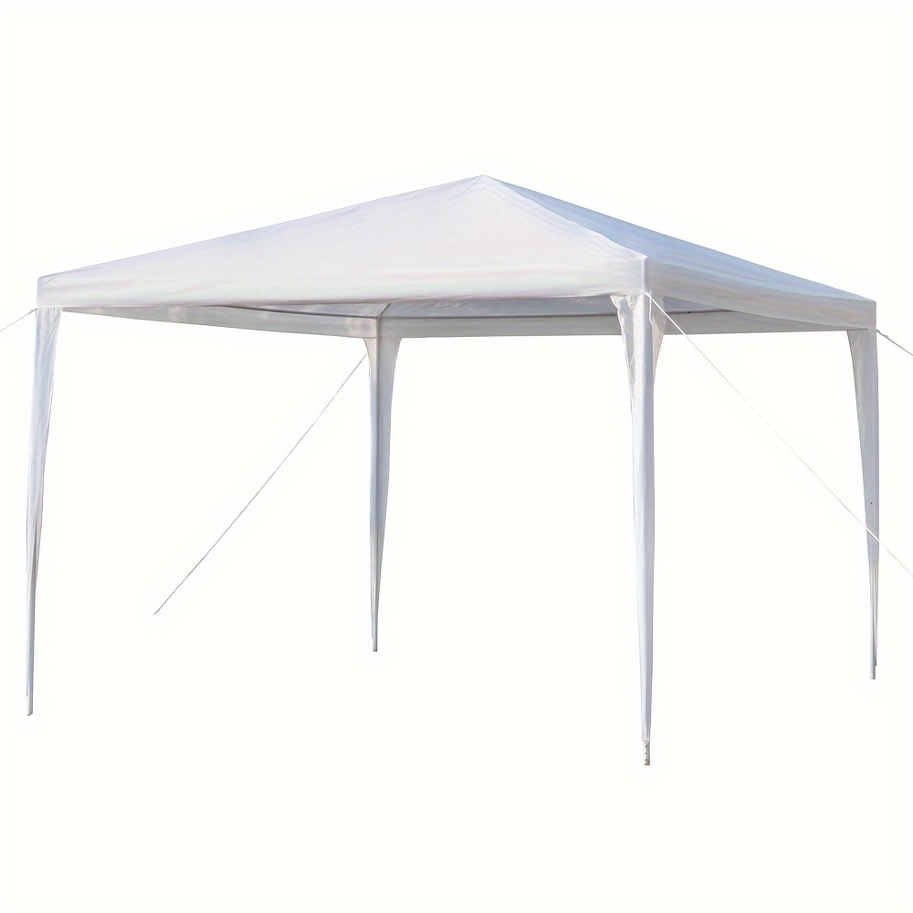 

10'x10' Outdoor Canopy Party Wedding Tent Heavy Duty Gazebo Pavilion White With 4/3/no Walls