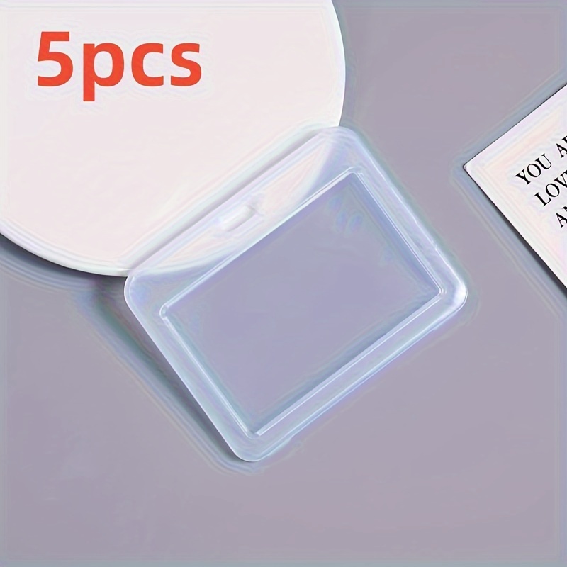 2d 5pcs Horizontal Durable Card Holders: The Safety Of Your Bank Credit Cards And Id Cards!
