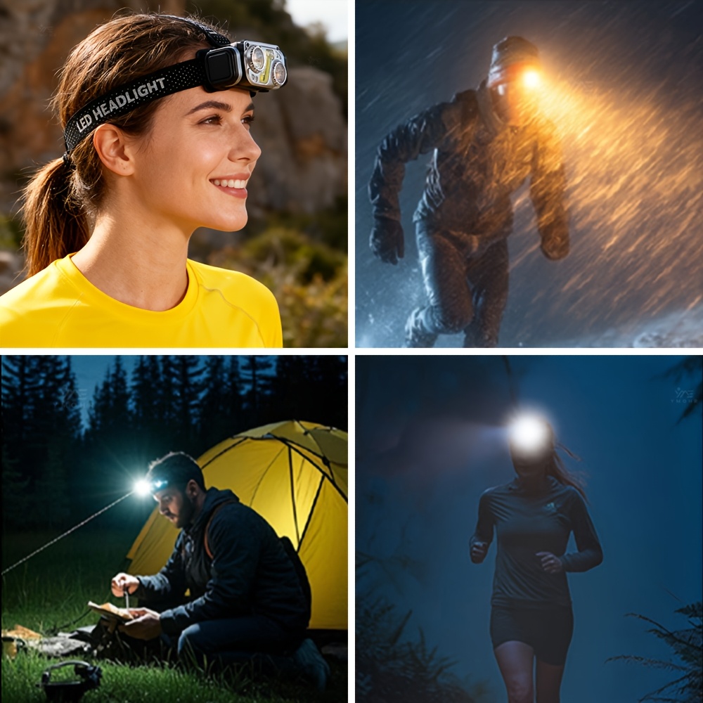 IR Sensor Headlamp with Adjustable Brightness