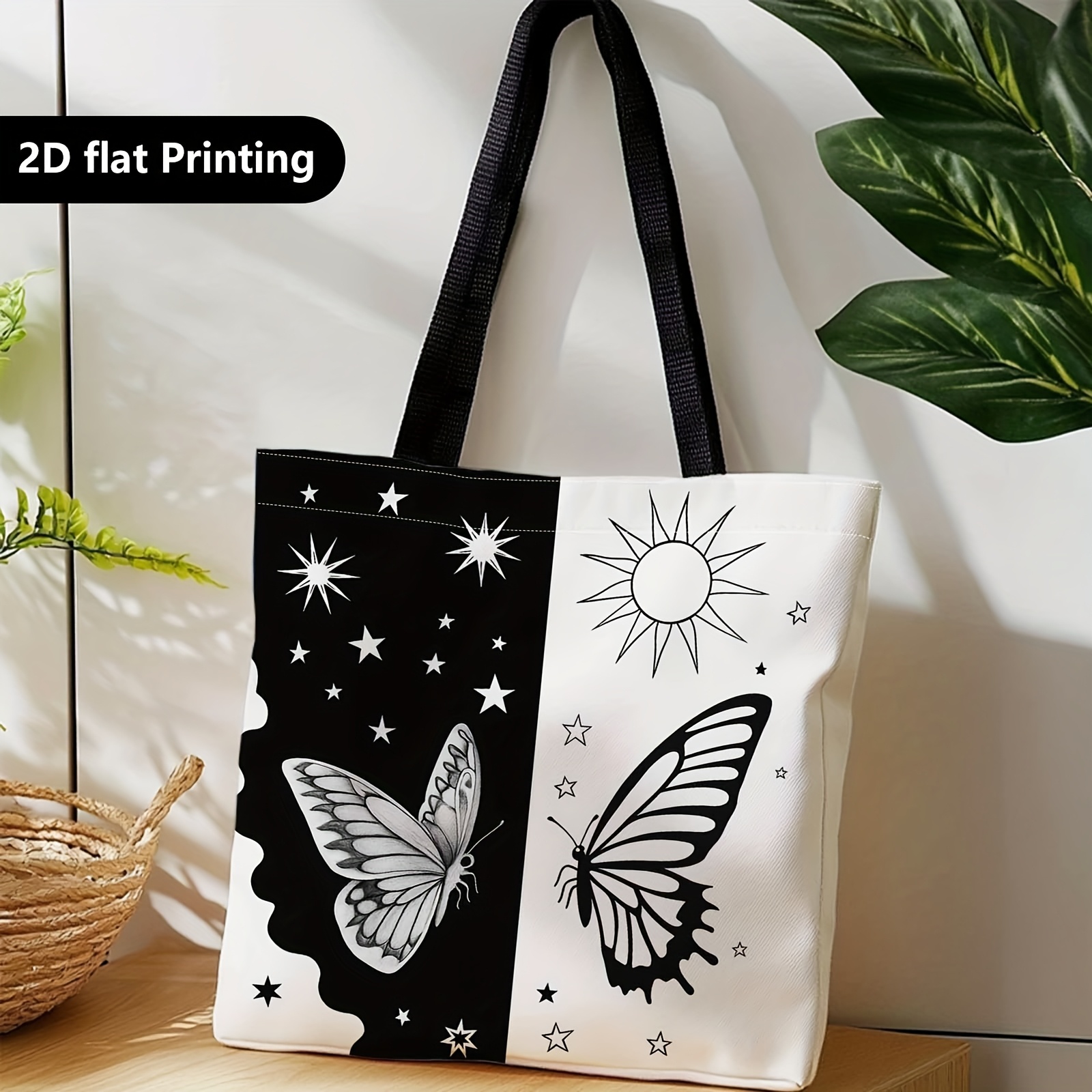 E-shop modische Pendlertasche, Tragetasche, großes Fassungsvermögen, wiederverwendbare, langlebige Einkaufstasche, praktische faltbare