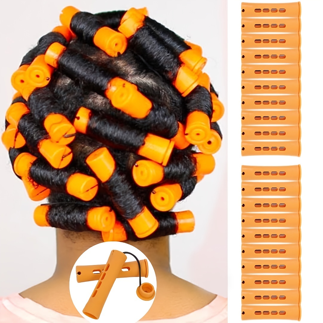 

20pcs Perm Set - Plastic , Diy Curling Tool For , -to-use Hairdressing Accessories