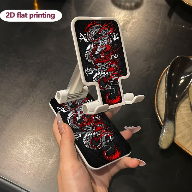 TEMU Support Téléphone Pliable Motif Portable Réglable Extensible Support Téléphone Mobile Multi-Fonctionnel Télescopique Adapté aux Téléphones