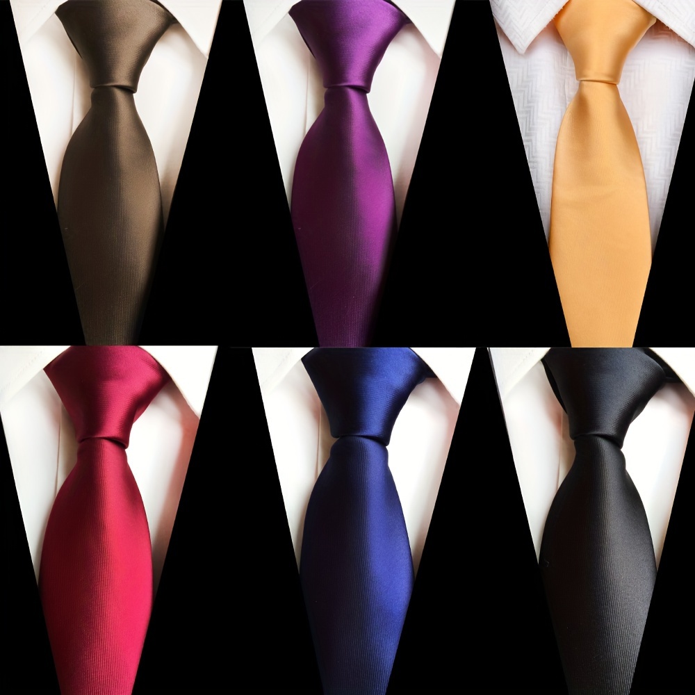 

Lot 6 Pcs Classic Men's Tie Necktie Woven Jacquard Neck Ties