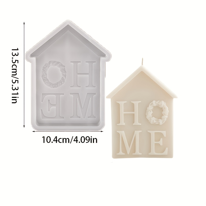 TEMU 1 Resin Mold, Home Handmade Candle Resin Clay Plaster Silicone Mold - Reusable Irregular-shaped Wax Mold, High-quality Decorative Craft Tool,