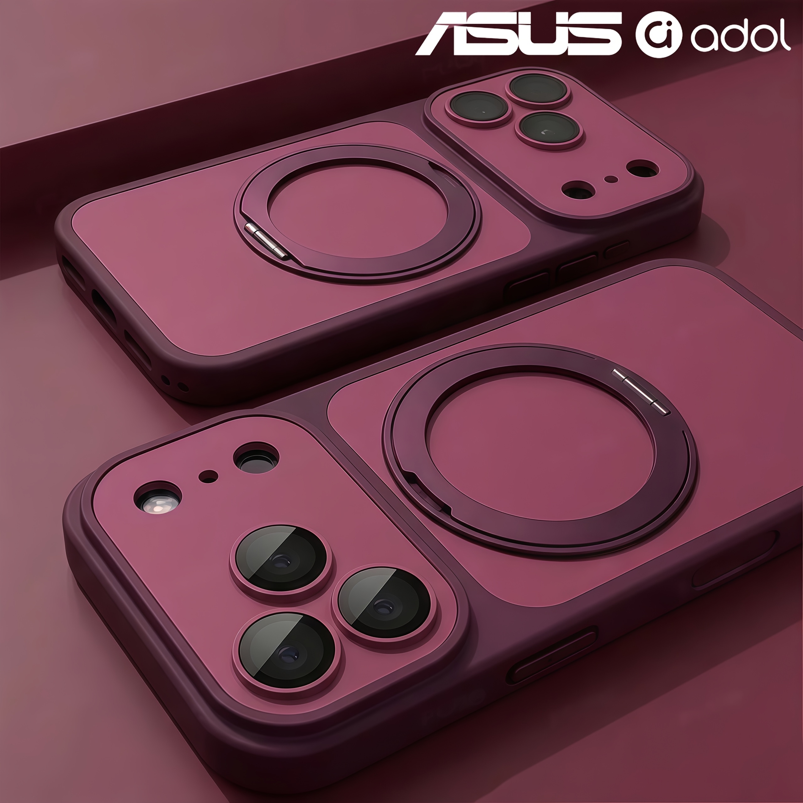TEMU Phone Case: Asus Adol New Luxury 360° Rotating Ring Magnetic Phone Case For Iphone 18 Pro/18 Pro Max, Supports Wireless Charging, Comes With