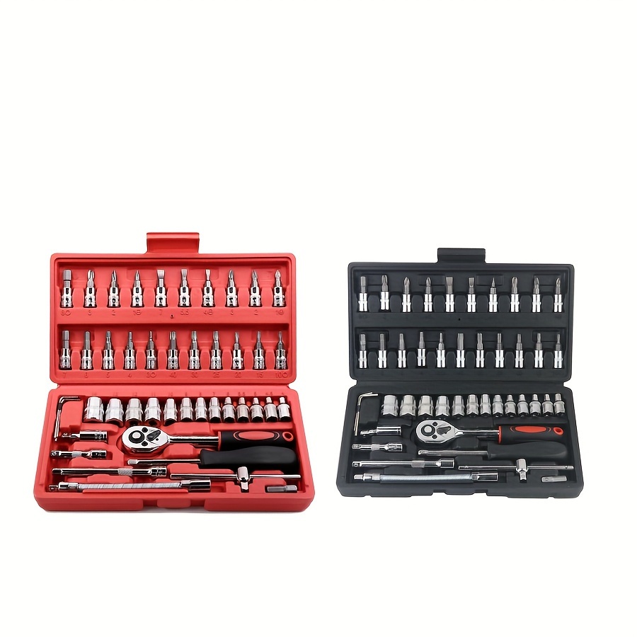 

46pcs Set 1/4 Hex Set Tool Set & Bit Set & Car Kit For Automotive & Household