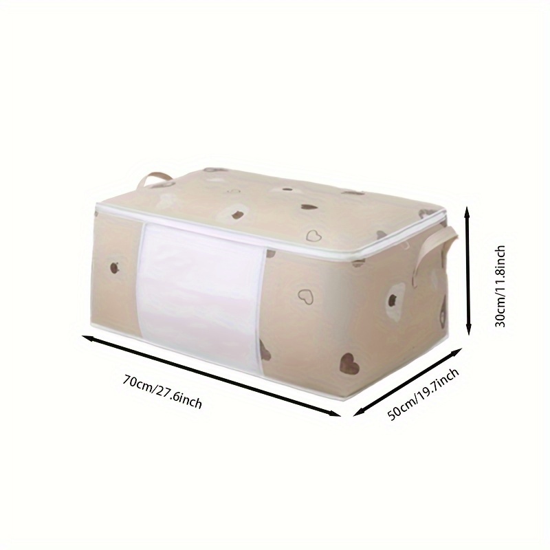 E-shop Eine große Aufbewahrungstasche für Decken, mit einem Bären-Print, faltbar und feuchtigkeitsbeständig, staubdicht, Aufbewahrungstasche unter dem