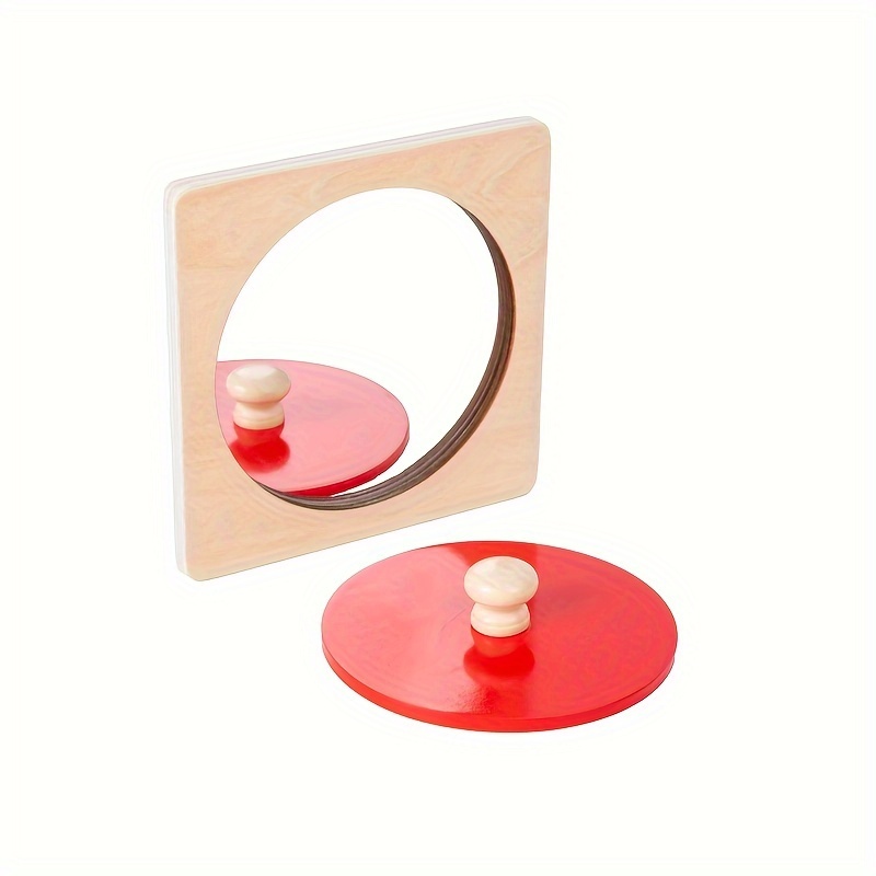 Wooden Mirror Puzzle Busy Board Early Learning Sensory Toy