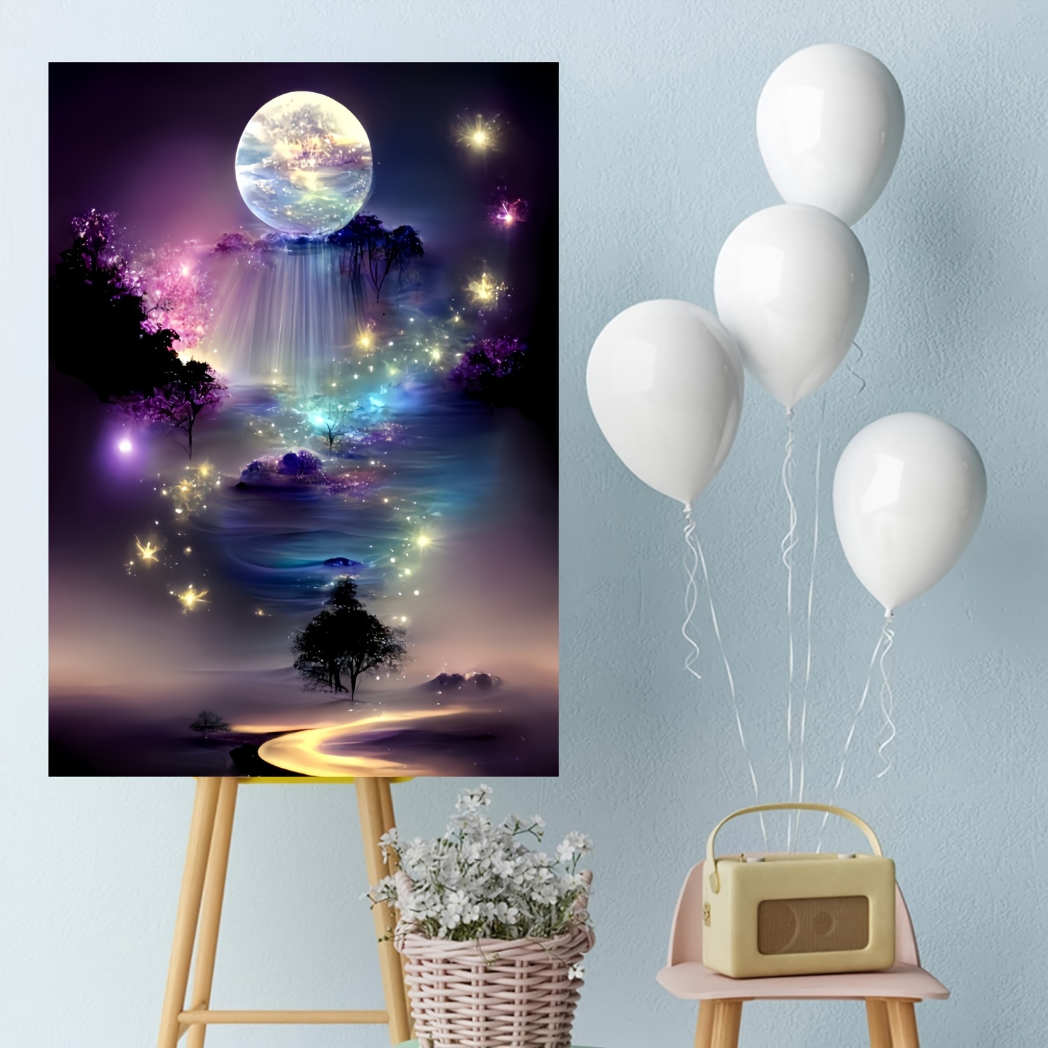 

Starry Night Sky 1000-piece - Durable, Seamless Design For Adults - Perfect For Birthdays, Halloween, Thanksgiving & Easter Fun - 19.7" X 27.5