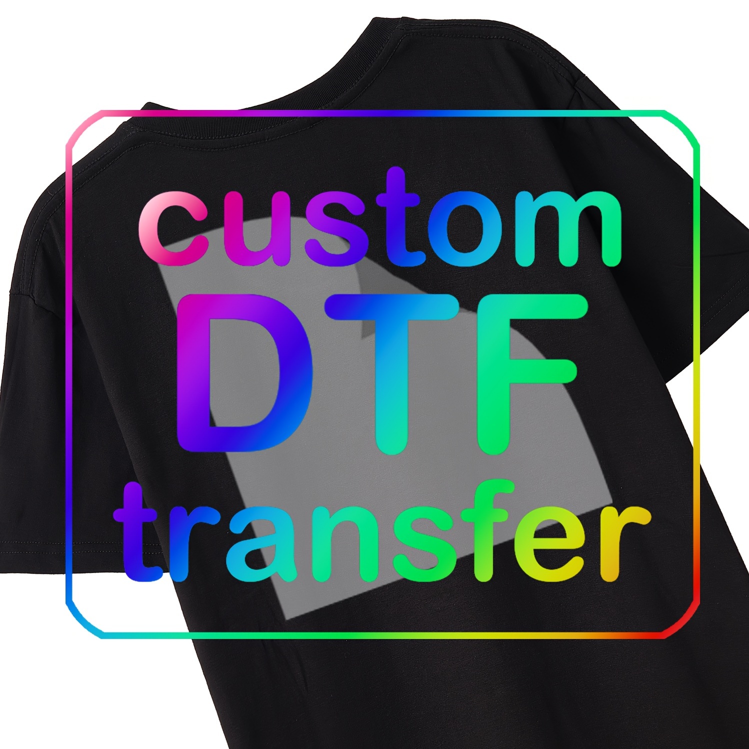 1개 맞춤형 화이트 비닐 dtf 다리미 데칼, diy 티셔츠, 모자, 베개 커버용 - 개인화된 크리스마스 의류 장식