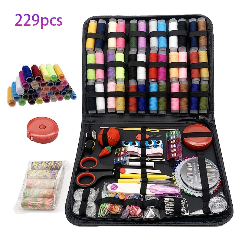 

Manufacturer Direct Sales -border Home Sewing Box Travel Sewing Tool Set 229pcs Sewing Kit Multifunctional