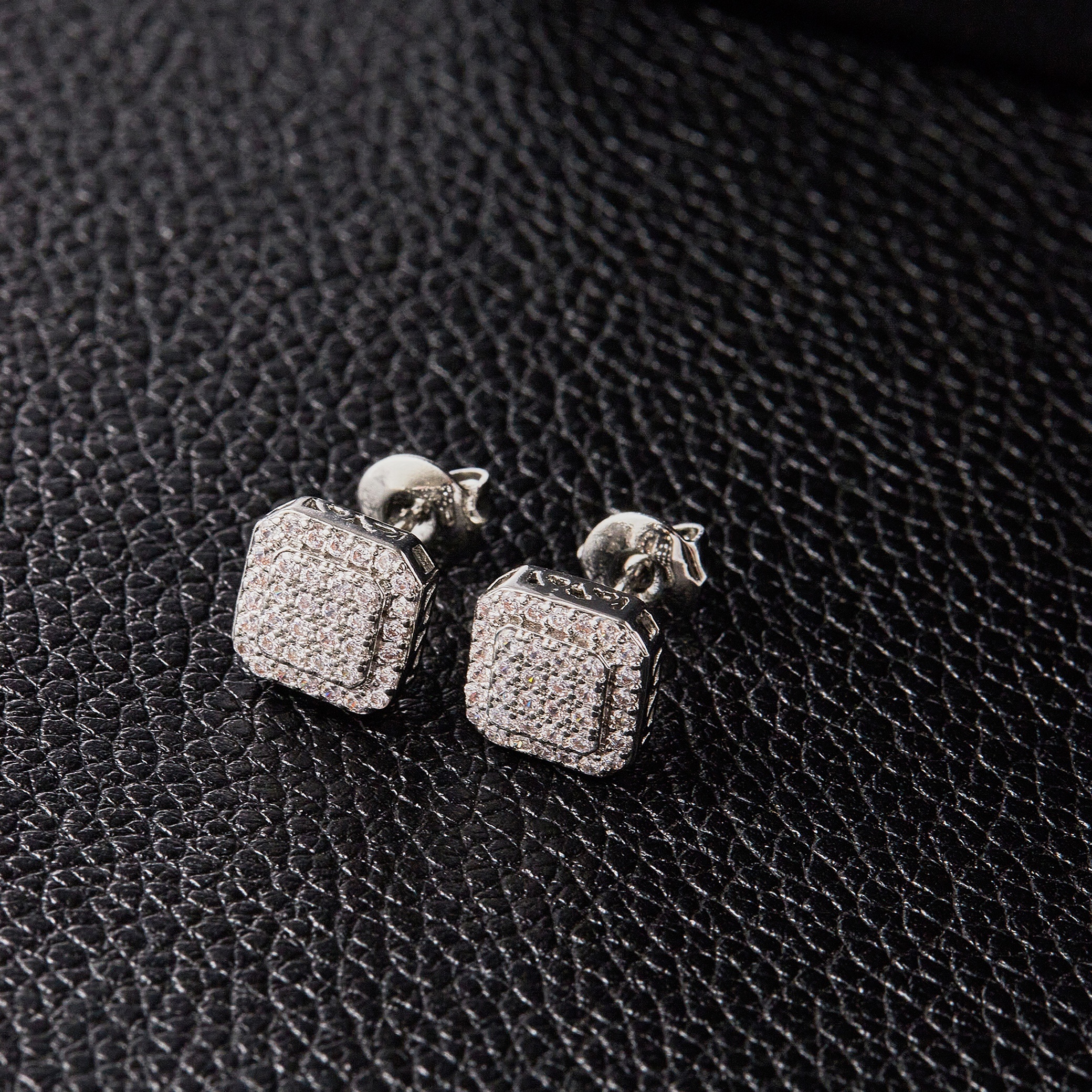 TEMU Pendientes de botón cuadrados de 9MM, estilo , regalo para , compromisos, fiestas, regalo diario, y vacaciones