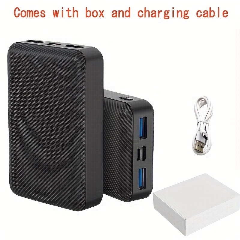 20000mAh Portable Power Bank Charger with Built-In USB Type-C Cable, Fast 5V 2.4A Charging for Heating Apparel and Accessories