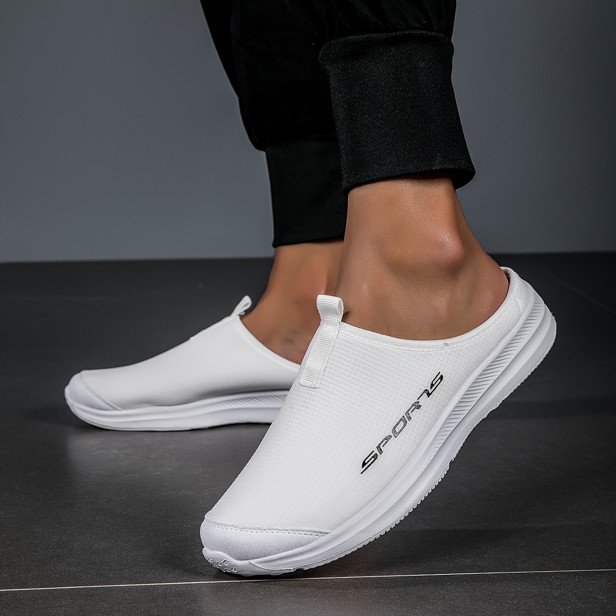 

Casual Slippers For Men And Women - Outdoor Walking, Business, Couple Slippers With Letter Print/solid Color, Slip-on, Low- Upper & , Eva Sole, House Slippers