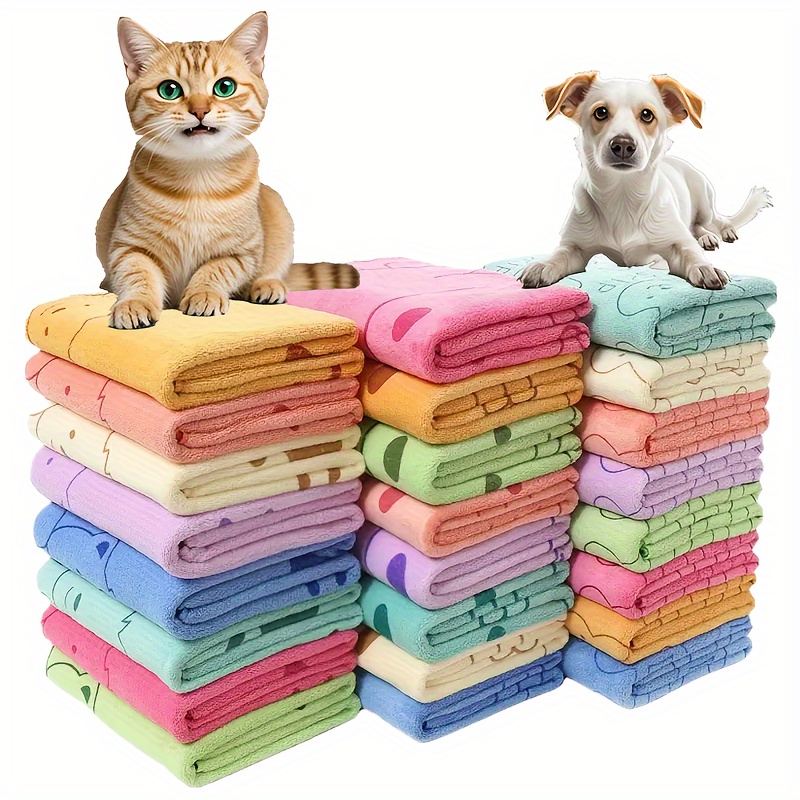 

6/12pcs - Towels For & - Absorbent, Bath & Grooming Cloths, Assorted