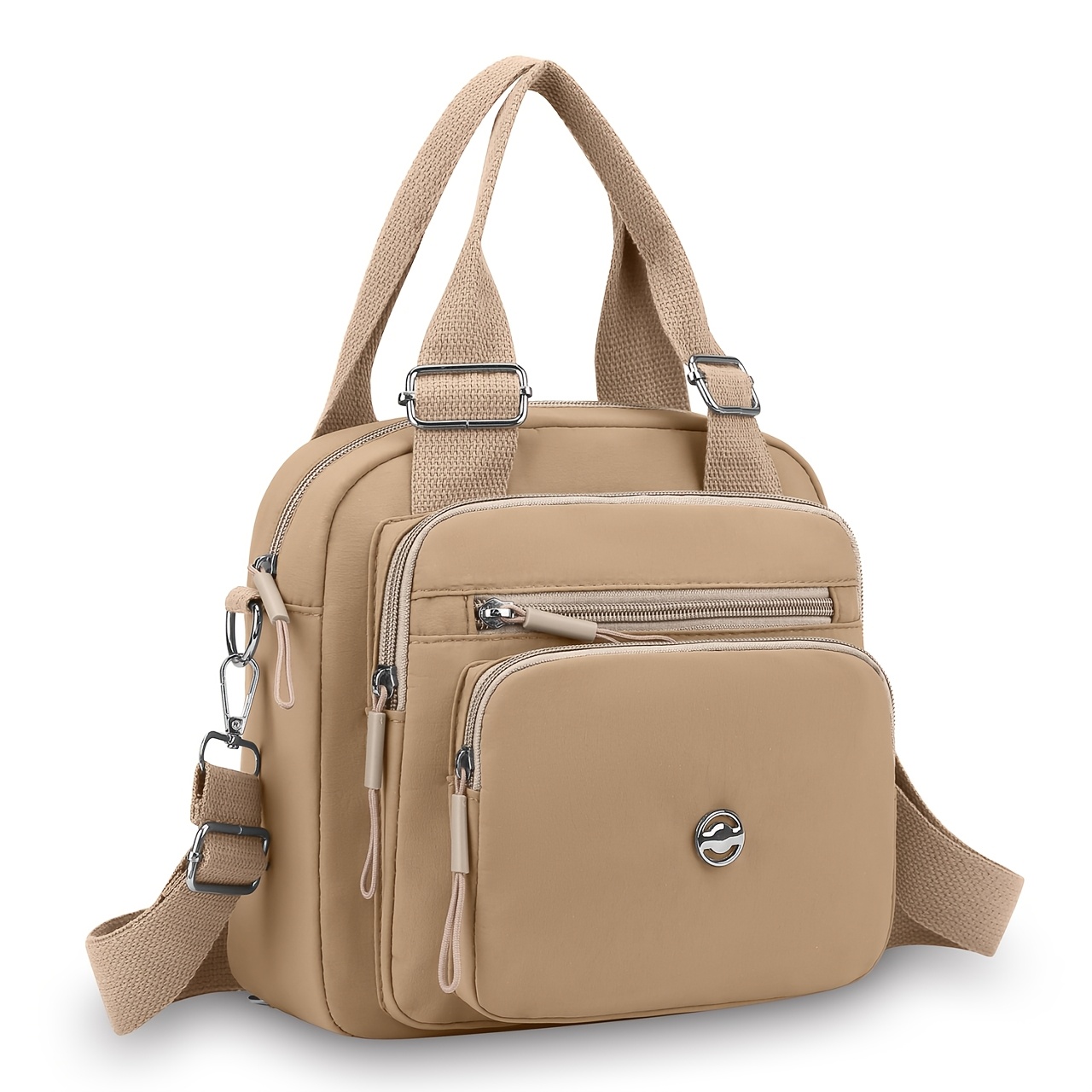 TEMU Women' Shoulder Bag, Small Handbag, Convertible Backpack, Adjustable Strap, Multifunctional Use, Handheld Design, Easy Design Mom Bag, Suitable
