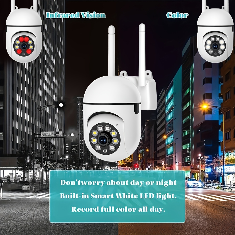 2pcs White, 2MP Lens FHD Mode 1080P, 2 Surveillance 2 Pictures Same Screen Watching, Christmas, Halloween, Thanksgiving, New Year Gift, Dual-frequency 2.4G+5GWIFI And 2.4GWIFI Wireless WIFI Camera details 6