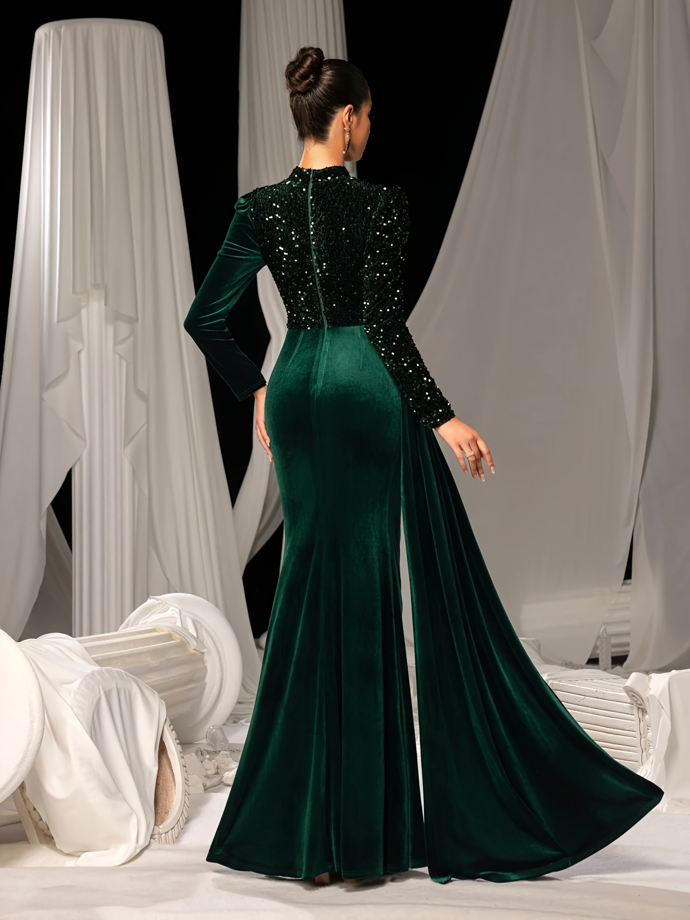 emerald green winter dress Bhodie Dress in Emerald Woodland Wonder – Altar PDX