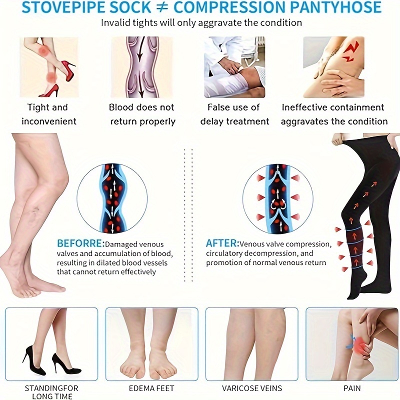  Medical Compression Pantyhose For Women & Men