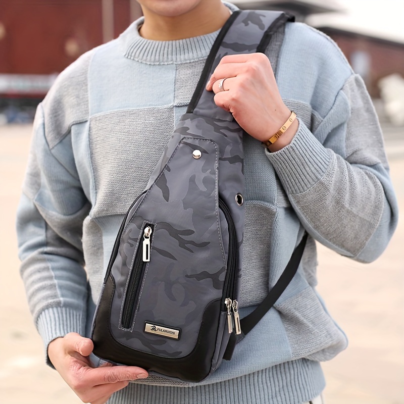 Men's New Multi functional Casual Chest Bag Waterproof - Temu