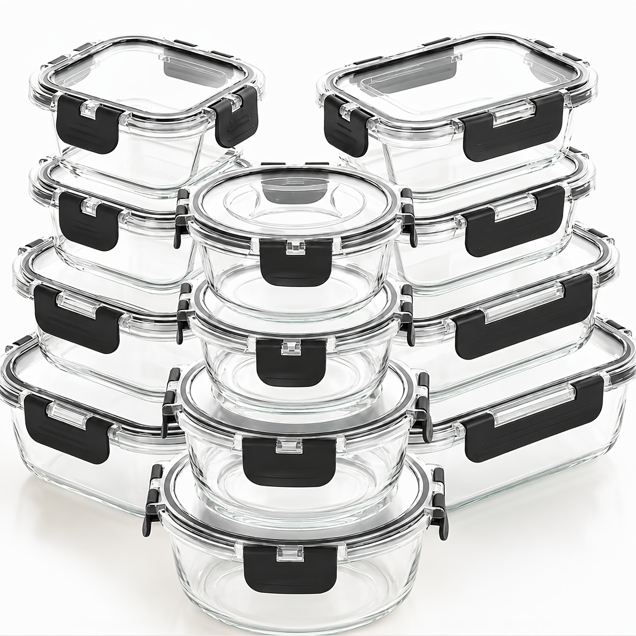 glass food storage containers sold on Temu United States