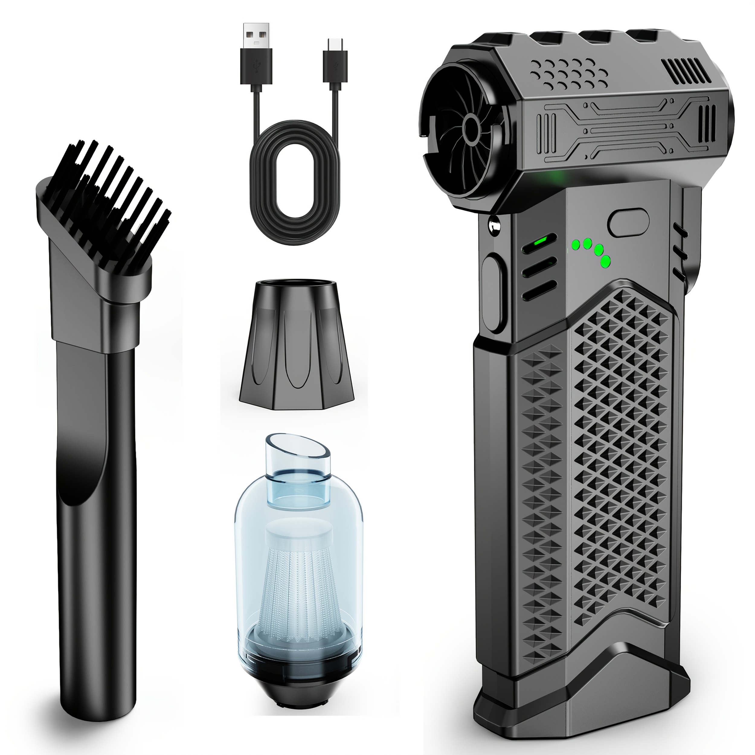 E-shop Kabelloser Schneefräser Turbo-Blower Jet-Lüfter Luftgebläse, Geschwindigkeit 9000000 U/min, 310 Gramm , MAX 220 km/h Windgeschwindigkeit, Typ-C
