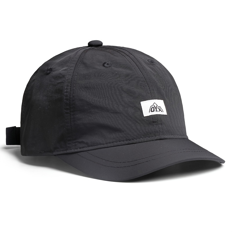TEMU 1pc Vintage Short Brim Baseball , Summer Quick-dry Outdoor Sports Sun Hat, Thin Short Brim