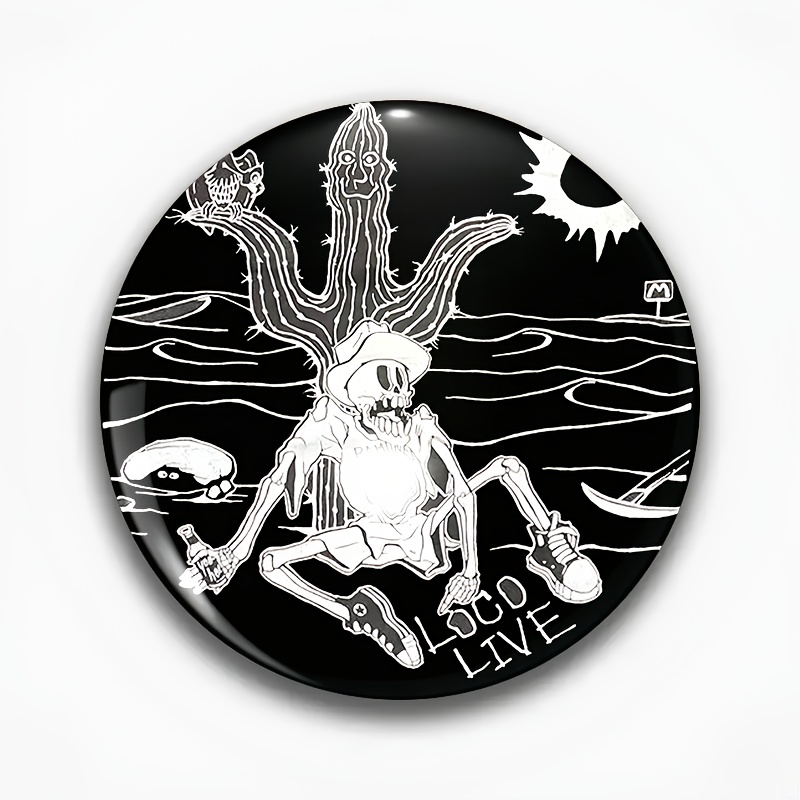 Glow In The Dark Skull Pin Badge | Enamel Lapel Pin Badges | JKs Bargains - Foto 6