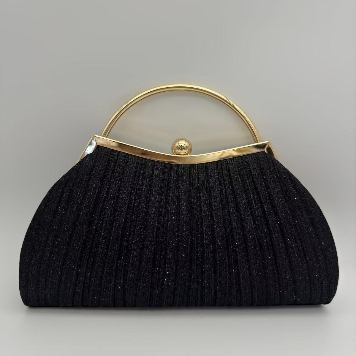 Clutch Schwarze Handtasche Kleine Handtasche Glitzer Glitzer