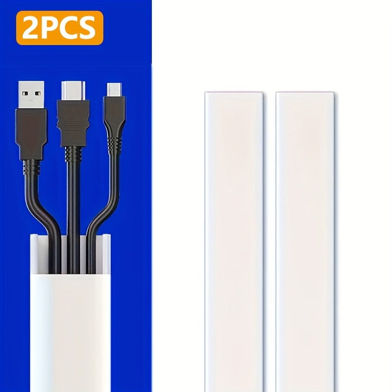 TEMU Cache-câbles pour téléviseur, dispositif de dissimulation de câbles, cache-câbles moyen, de pour 2 à 3 câbles, de câblage, cache-câbles pour