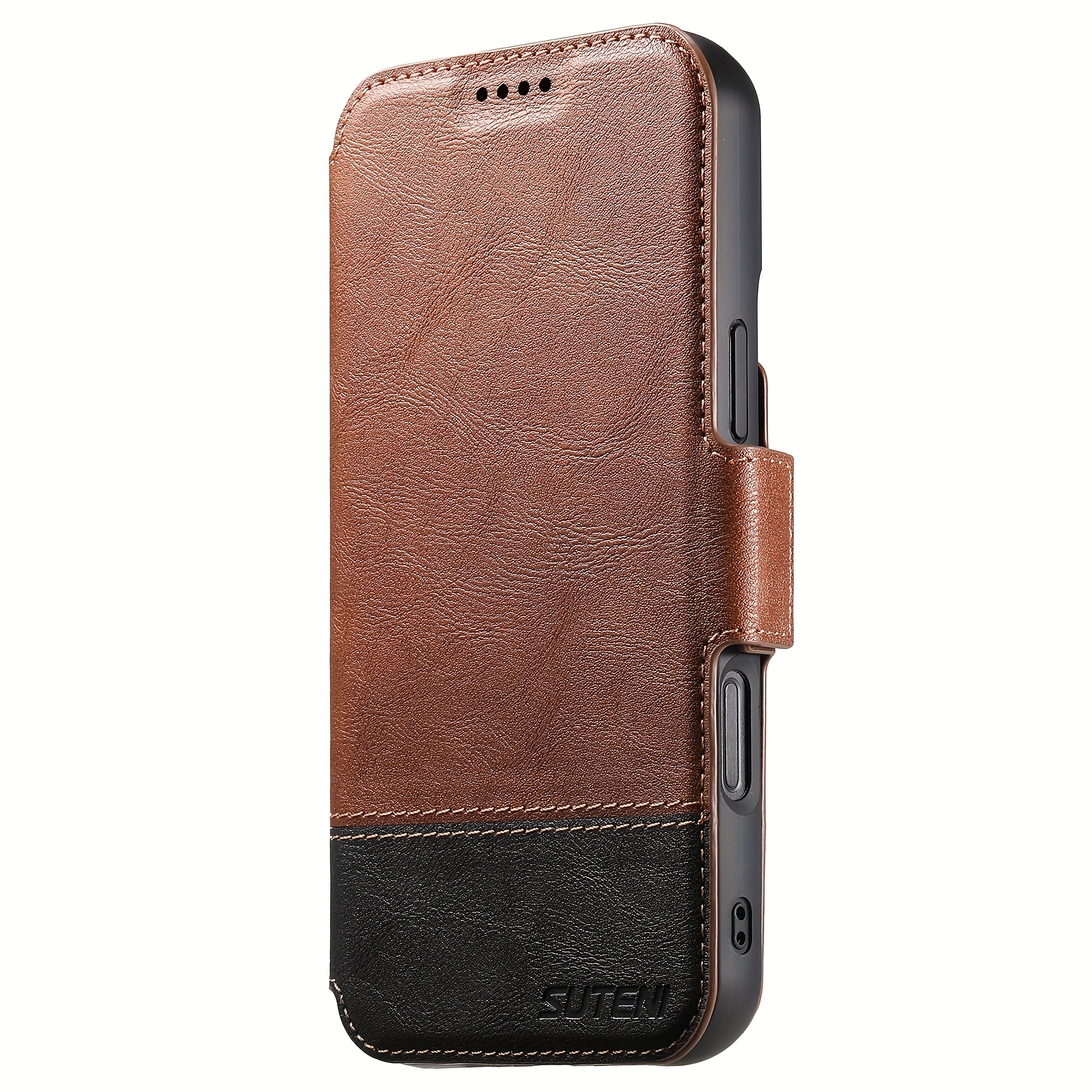 TEMU Phone Case: Wireless Charging Flip Case For Iphone 16 /15/12/13 Phone Cover, Luxury Leather Premium Pu Magnetic Full-body Protection, Suitable