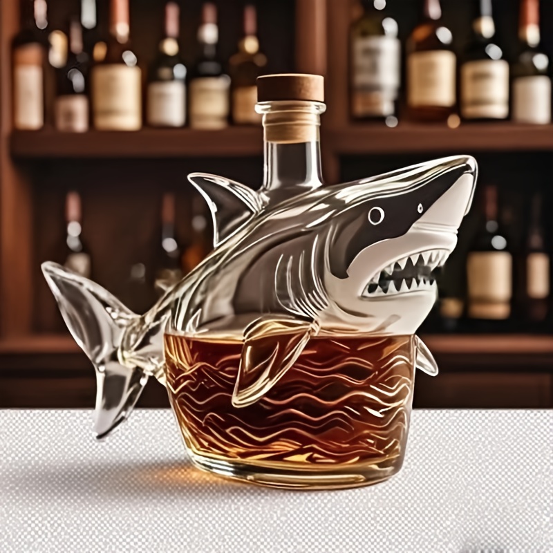 shark shaped wine   whiskey bottle suitable for home dining room and household ornamental display perfect gift idea birthday wedding outdoor party fathers day halloween christmas Product details 2