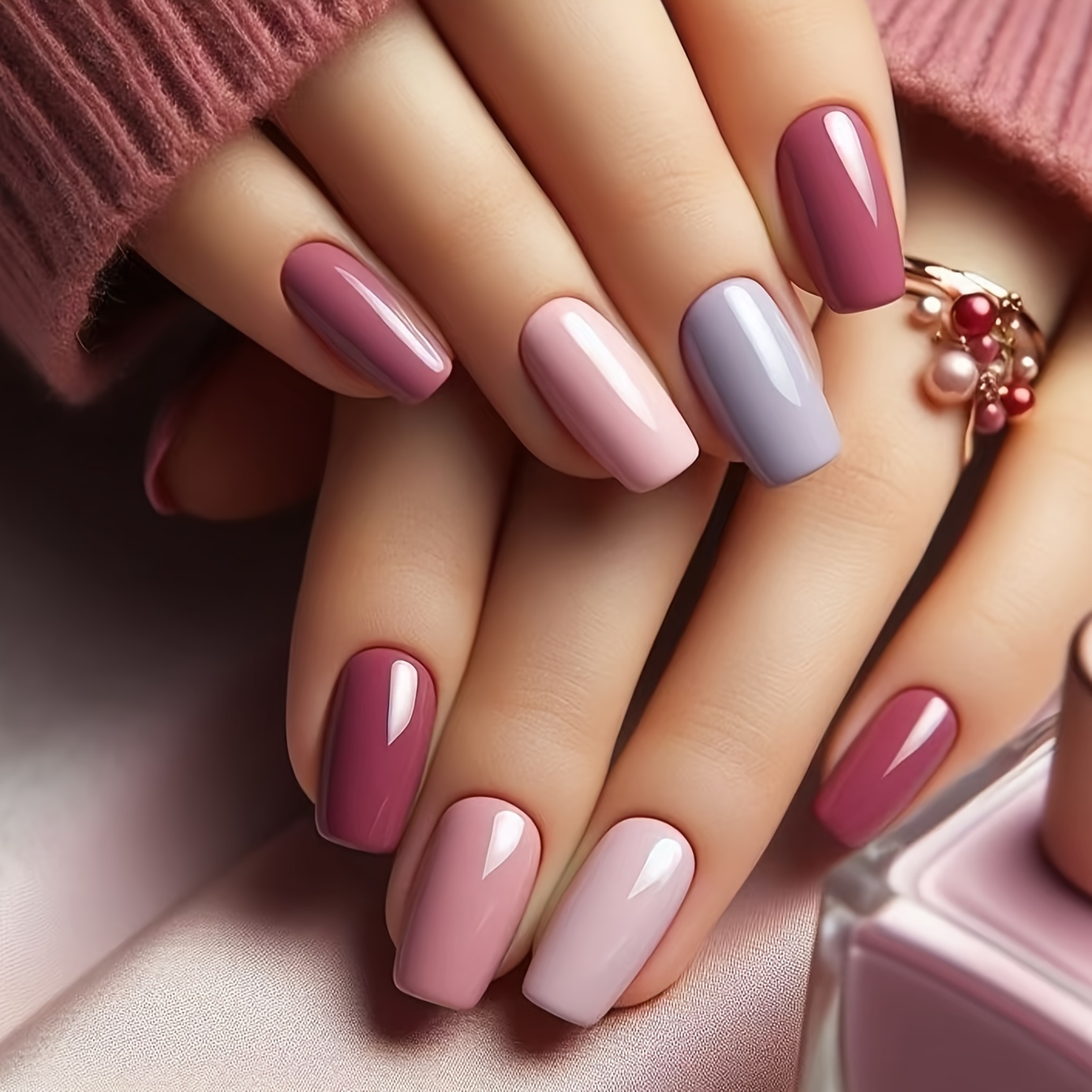 

Autumn And Winter Brown Wearable Nails