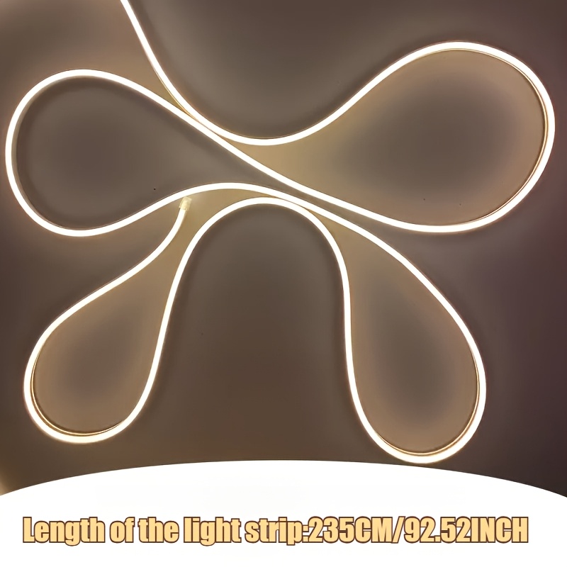 Image of 1pc, Usb Powered Led Flexible Neon Light Strip | Creative Ambient Decoration Light, Soft Warm Color, , Suitable For Living Room / Dining Room / Bedroom / Balcony / Study