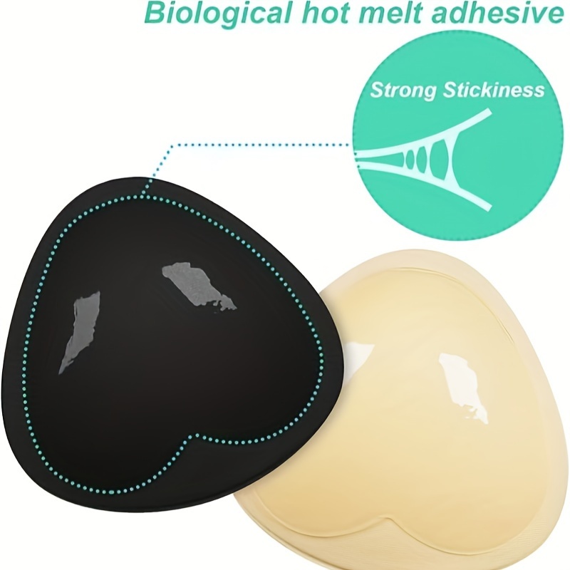 2pcs Reusable Soft Sponge Bra Insert Pads - Invisible Anti-Convex Chest Enhancer Pads with Lift Cup Design, Nipple Covers for Bikini & Summer Beach Wear, Women's Lingerie & Underwear, Strapless Push Up Bra, Seamless Undergarments, Discreet Undergarments, Lightweight Inserts, Lift Enhancers, Casual Attire