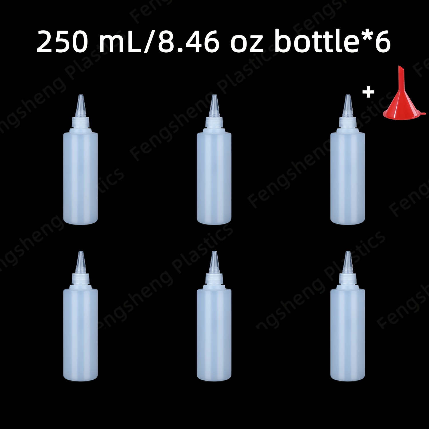 TEMU This Collection Includes 6 Translucent White Sub-bottles With Of 3.38oz, 6.76oz, 8.46oz, 10.15oz, And 16.91oz. Are Travel-sealed And Ideal For