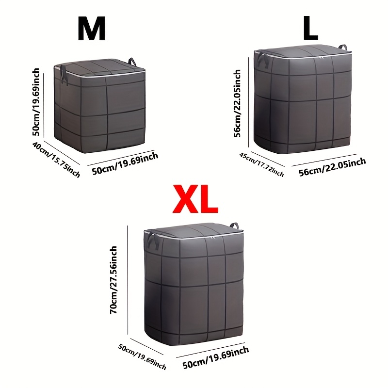 TEMU Large Capacity Bag Organizer, Large Capacity Outdoor Storage Bag, Suitable For Blankets, Sheets, Clothes And Underwear - Portable, Lightweight,