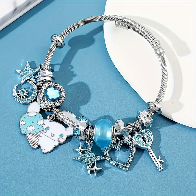 

Sanrio Series Cinnamoroll Pendant Bracelet For Women Luxury Jewelry Valentine's Day Gift