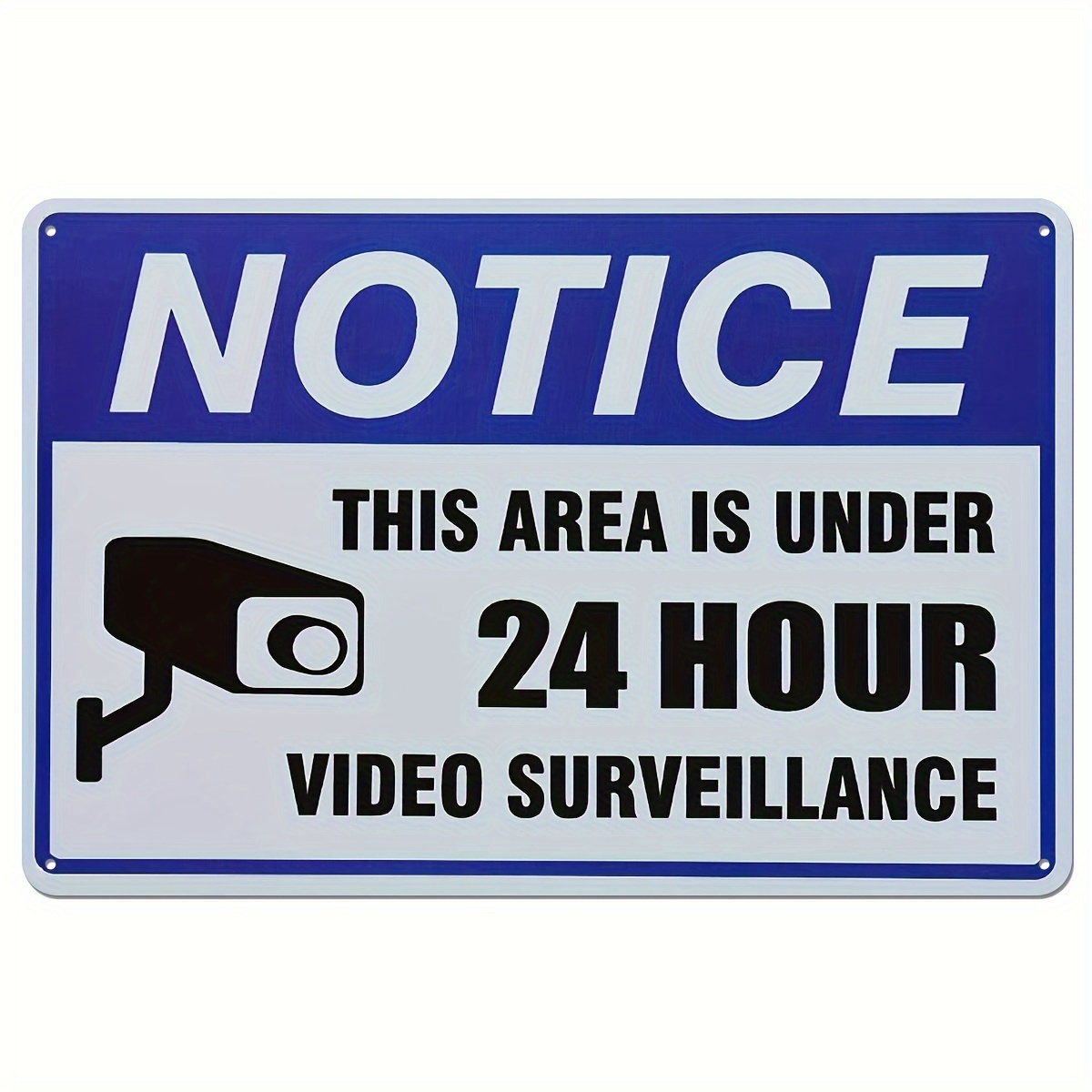 Camera security notice warning room sign