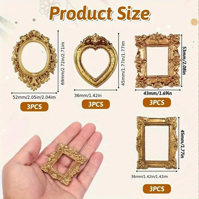 item picture 12pcs simulated retro photo frames diy decorative props for shooting scenes