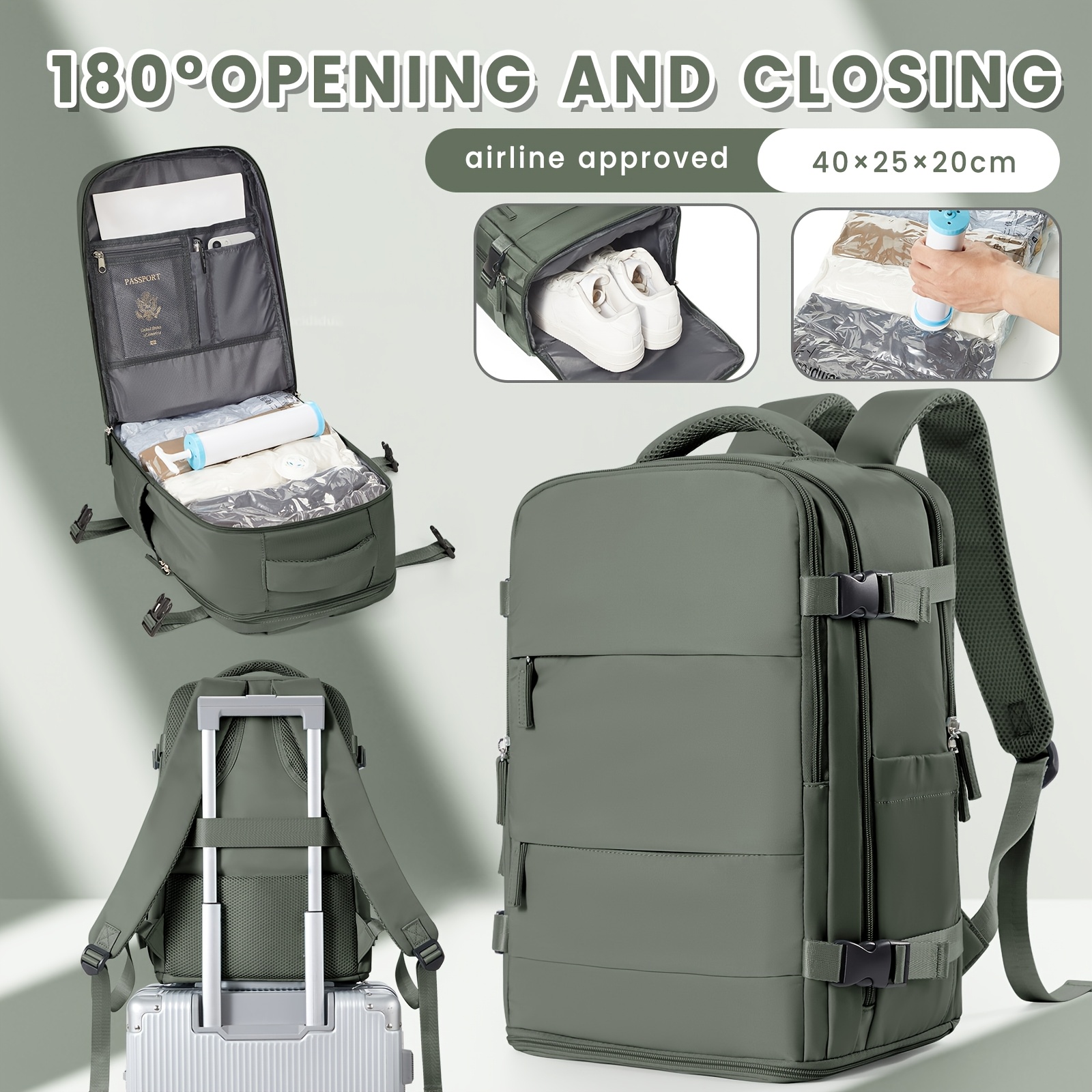 ryanair new size 40x20x30 backpack, 40×25cm airline carry-on bag