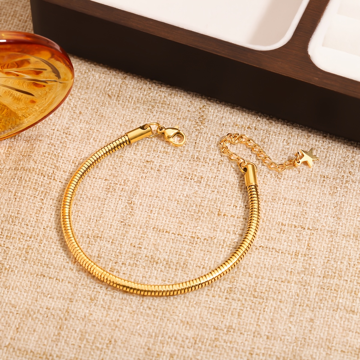 Image of Cross-border New Stainless Steel Snake Chain Bracelet For Women High-end Versatile Jewelry