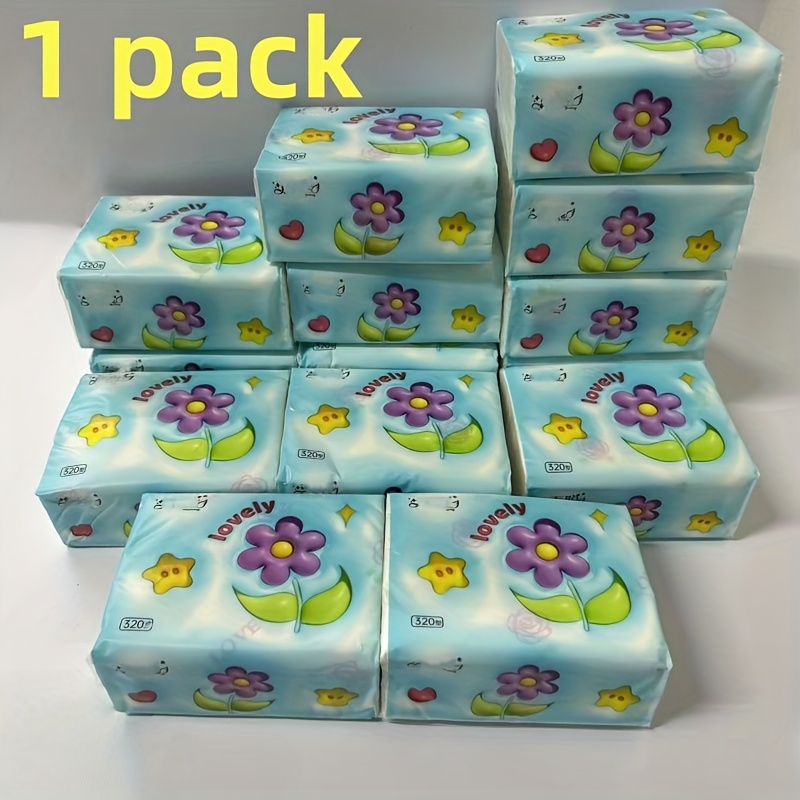 E-shop 220 Blatt Gesamtmenge, Großvolumige Servietten, 5-lagig, Exquisites Blumenmuster, Dicke Prägetücher aus natürlichem , Geeignet für Küche, Bad,