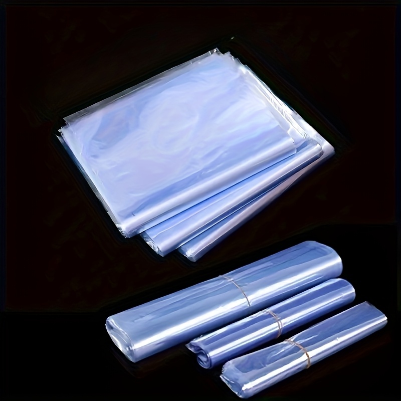 100pcs Pvc Bags, Transparent Dustproof Sealing Film, Odorless Clear Packaging For Diy Home Items, Gifts, Shower Bombs, And Soap